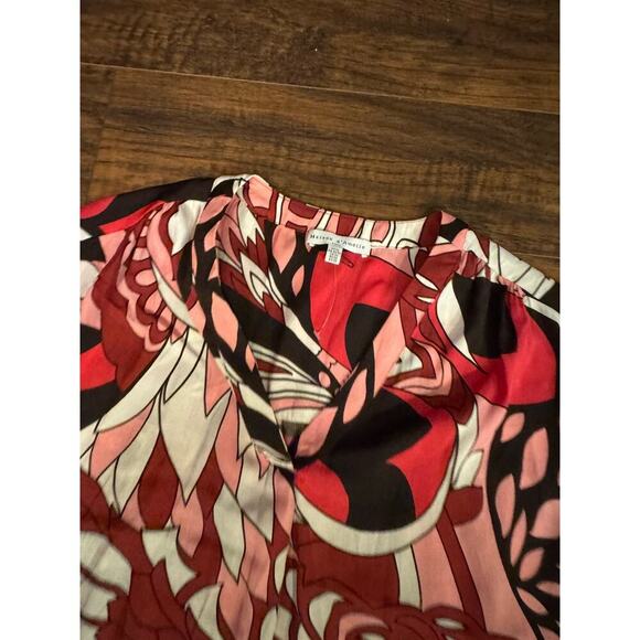 Maison d'Amelie Sleeveless Paris Top Red Multi Color Size XS - Picture 3 of 6